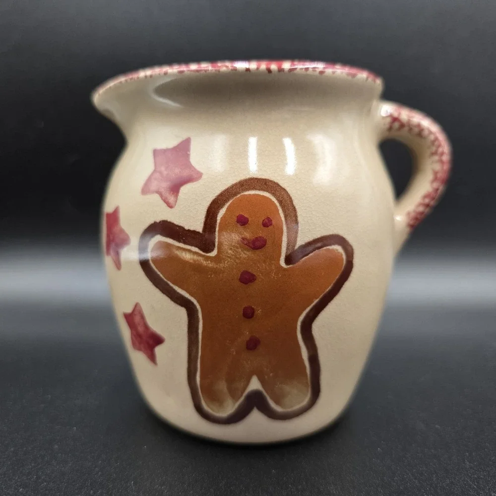Loomco Gingerbread Man Creamer Pitcher 4.25
